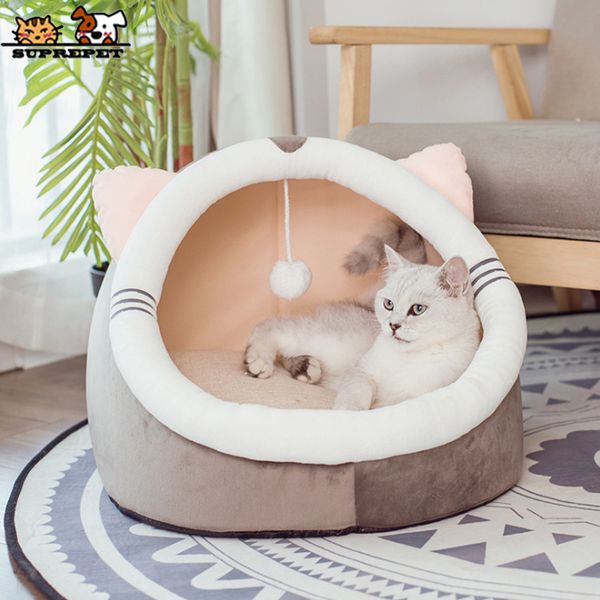 

suprepet мягкий флис теплый котенок кровать гнездо маленькая собака кошек складные кота кота портативный для домашних животных