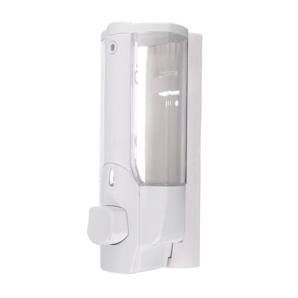 

wall mounted shampoo soap dispenser bathroom shower liquid lotion pump(white )