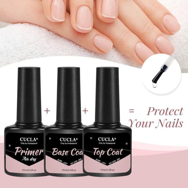 

three-piece nail primer fast dry primer desiccant seal set uv led gel base gel nail polish for art design tslm1, Red;pink