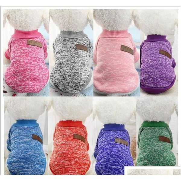 

classic warm pet dog clothes puppy outfit pet jacket coat winter clothes soft sweater clothing for small dogs chihuahua xs-2xl q7awb