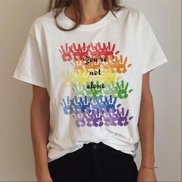 

women tshirt lgbt t shirt gay shirt lesbian rainbow t shirt harajuku tee ullzang funny tshirt 90s clothes, White
