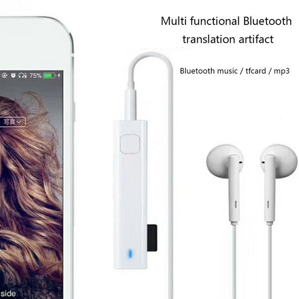 

smart voice translation stereo headset wireless bluetooth mini translator 26 languages real time translation