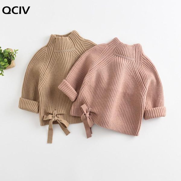 

children baby sweaters solid color turtleneck boys and girls sweaters knit kids pullover casual baby girl clothing 1-5 y, Blue