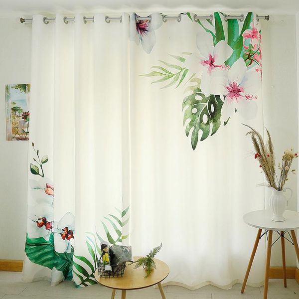 

custom made 2x window curtain nursery kids children room window dressing tulle sheer 200x260cm hibisci rosae-sinens white