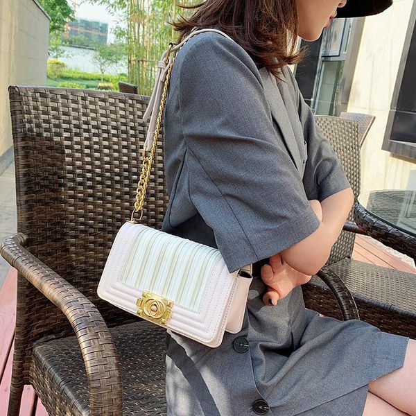 

shoulder bags for women purses and handbags solid pu leather women's square chain messenger bag crossbody