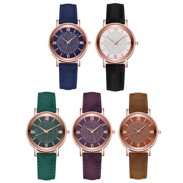 

women's watch classic elegant watch with leather band for women/girls waterproof quartz valentine's day party gift