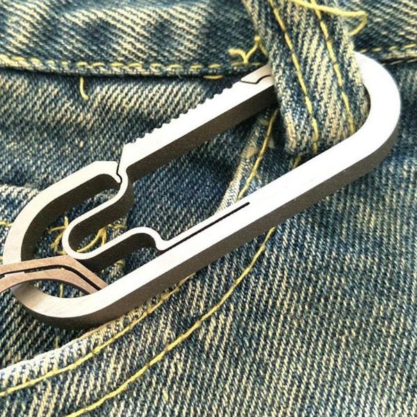

edc outdoor camping carabiner titanium alloy keychain hanging buckle snap hooks outdoor keychain edc qyljgd