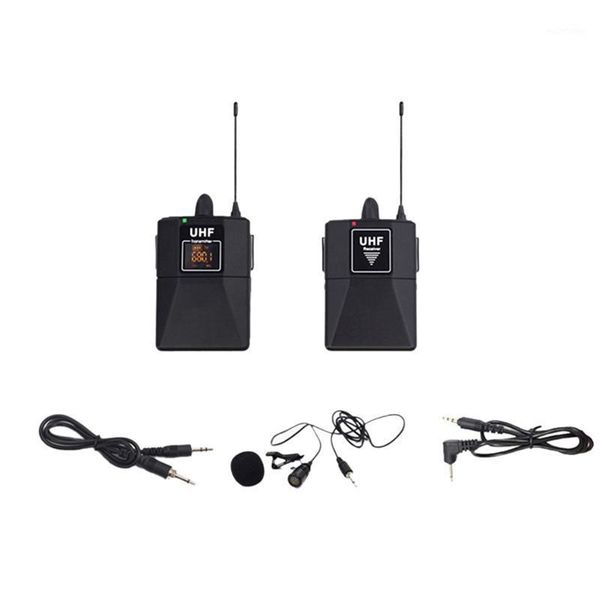 

uhf microphone lapel mic uhf wireless lavalier microphone for phone program recording interview1