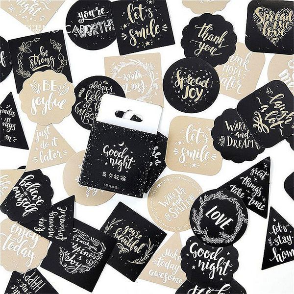 

2016 new kawaii english blessing washi tape basic color paper washi tape adhesive tape decorative label stationery tapes h