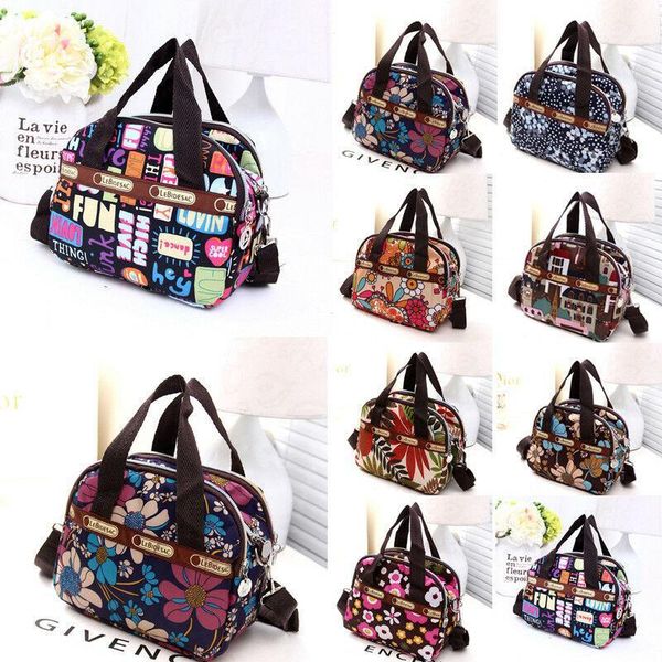 

fashion women girls bag waterproof nylon zipper shoulder bag travel tote purse shopping bags1