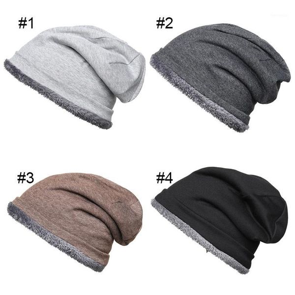 

wen women winter slouchy beanie hat skull fleece ski cap daily warm beanie jogging cycling windproof cap1, Black