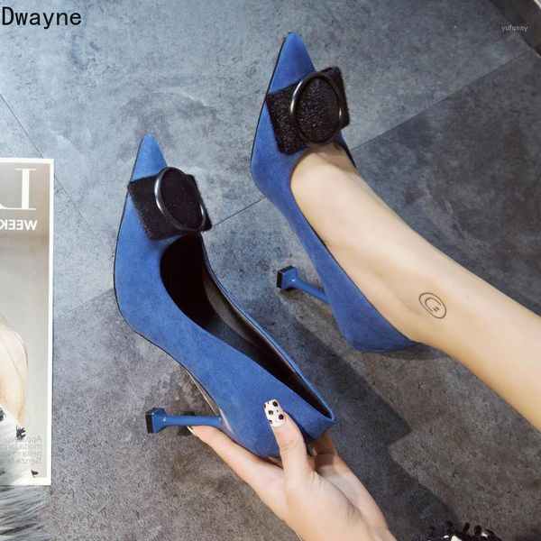 

dress shoes 2021 women's single korean fashion shallow mouth pointed high heels wild casual work shoes1, Black