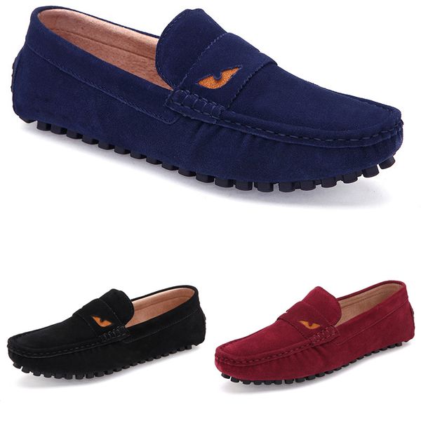 

ale non-brand men british peas shoes leather casual fashion breathable black blue red lazy mens overshoes 38-44