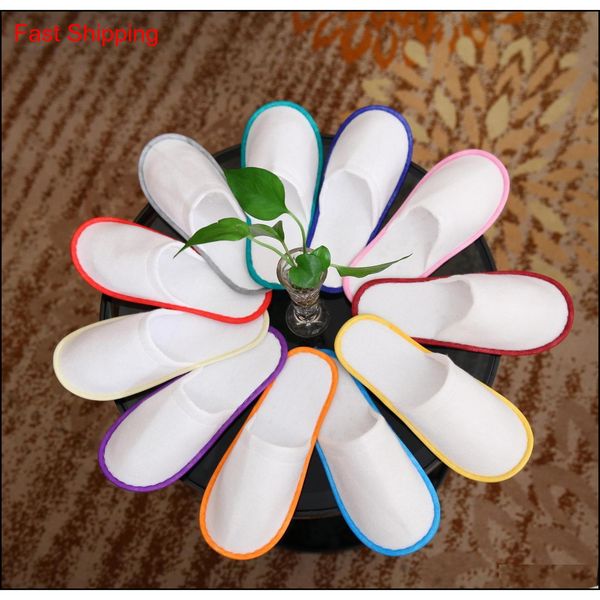 

wholesale travel l spa anti-slip disposable slippers home guest shoes multi-colors breathable soft disposable jllzbk jhhome