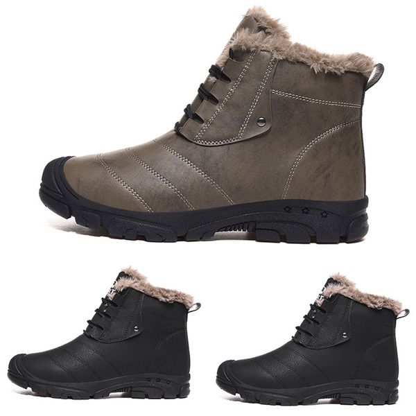 

leather designer style2 inn01 black grey plus velvet warm man boy men boots mens sneakers boot trainers outdoor walking shoes