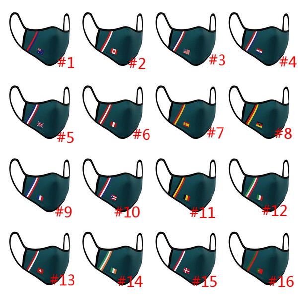 

flag print masks magic scarves washable reusable face masks funny carnival masquerade party pay day prop magic scarves headwears, Black