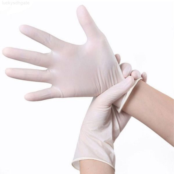 

rubber latex nitrile 100pcs/box household kitchen disposable dishwashing gloves work garden universal left and right han