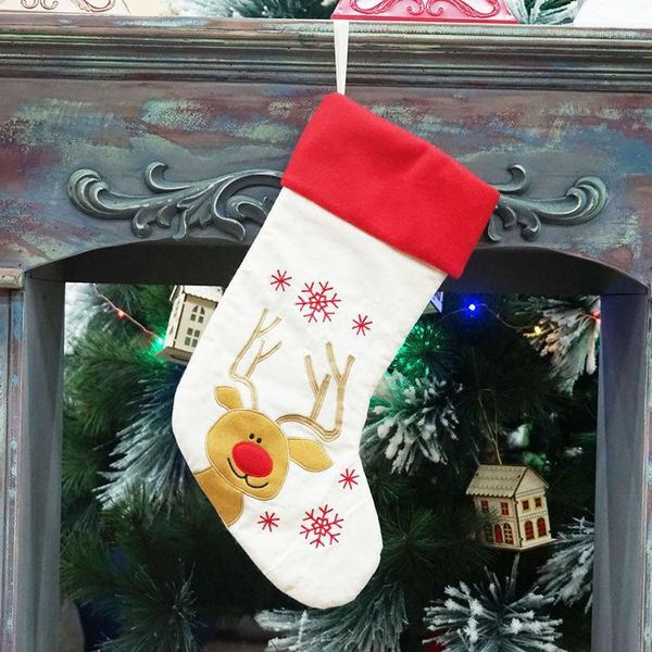 

christmas decorations stocking large candy bag gift pattern design cute decorative pendants bags and snowman1