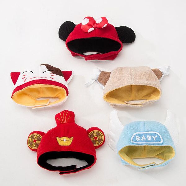 

новый год милая собака для собак косплей шапка шляпа для собак рождественские забавные собаки шляпы аксессуары для маленьких собак щенок кос