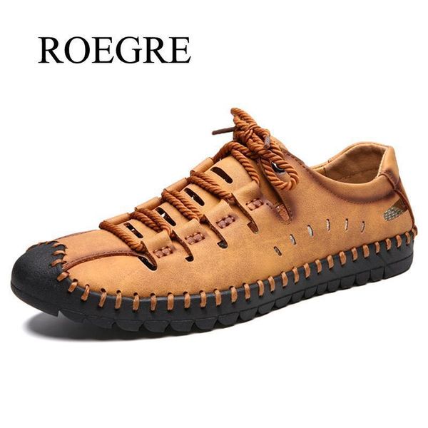 

plus size 48 men sandals quality nubuck leather men summer shoes classics comfort beach sandals hollow men shoes foot wear t200420, Black