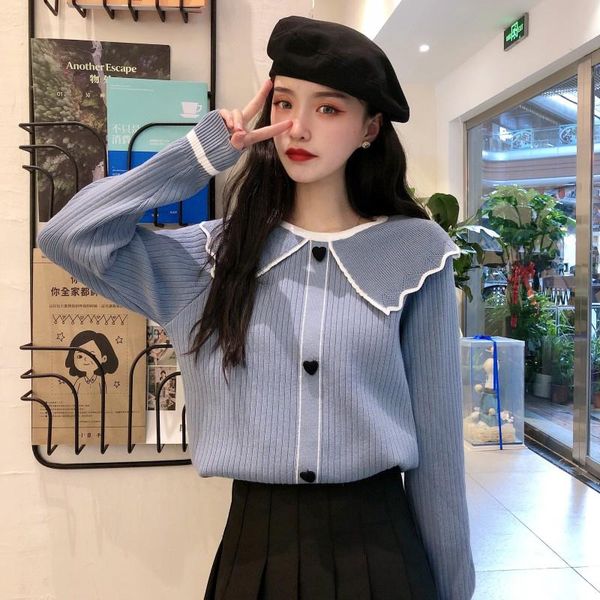 

women's sweaters fashion brand knitted clothing sweater sweet style autumn winter ladies korean clothes female pullovers, White;black