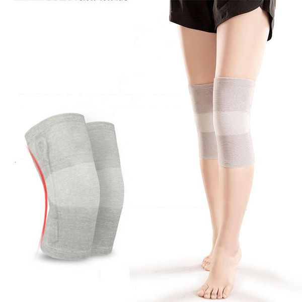

elbow & knee pads chaoba 2pcs stretch warm brace support belt outdoor sports nylon elastic braided, Black;gray
