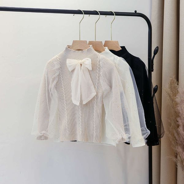 

new children's mh knitted autumn winter 2020 korean small and medium sized girls' sweater, Blue