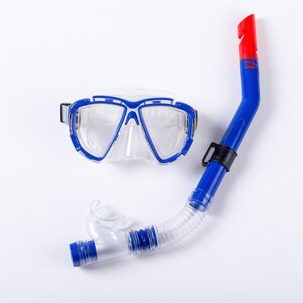 

snorkeling mask snorkel tube set anti-fog swimming diving goggles snorkeling goggles with easy breath dry snorkel tube