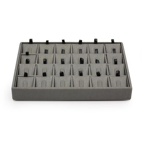 

ta mingren pu leather jewelry trays showcase displays for drawer store, Pink;blue