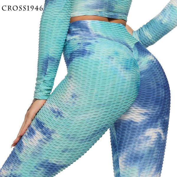 

новые спортивные леггинсы женщины тренажерный зал высокая талия пушко ударные брюки жаккардовые фитнес ноггинги бегущие брюки женщина плотны, White;red