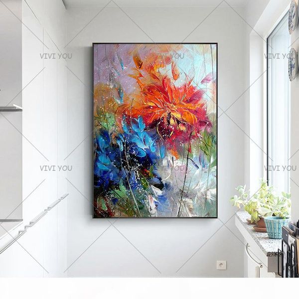 

аннотация стены искусства handpainted картина маслом красивые картины аннотация холст, масло современное искусство цветок картинки домашнее