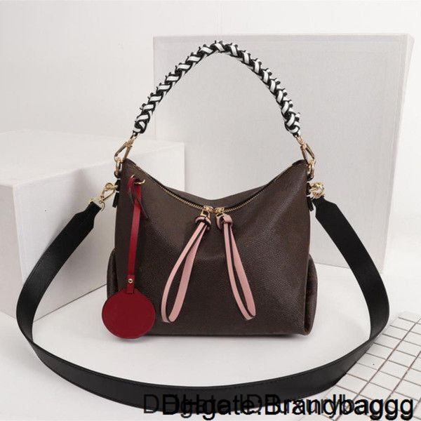 

classic woven handle bucket purse women handbag shoulder printing flowers tote shopping messenger crossbody bag