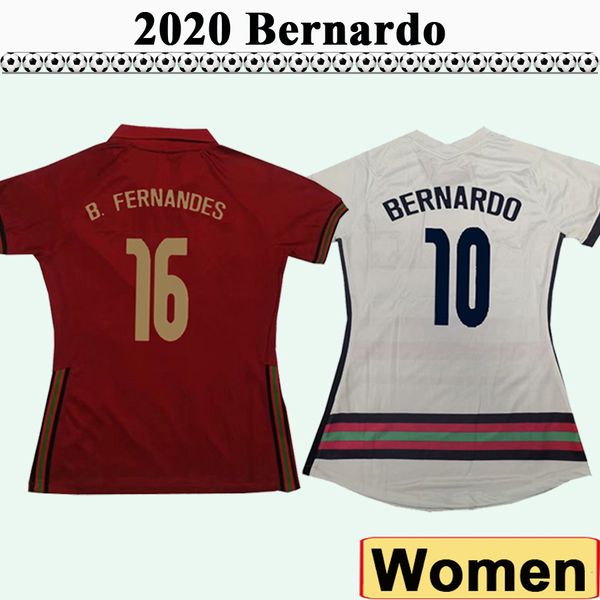 

2021 joao felix bernardo women soccer jerseys national team b. fernandes j. moutinho home red away football shirt lady short sleeve uniforms, Black;yellow