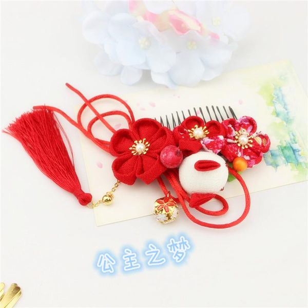 

hair accessories japanese style comb clip ornament kanzashi yukata kimono graduation wedding ceremonies fine craft hw021