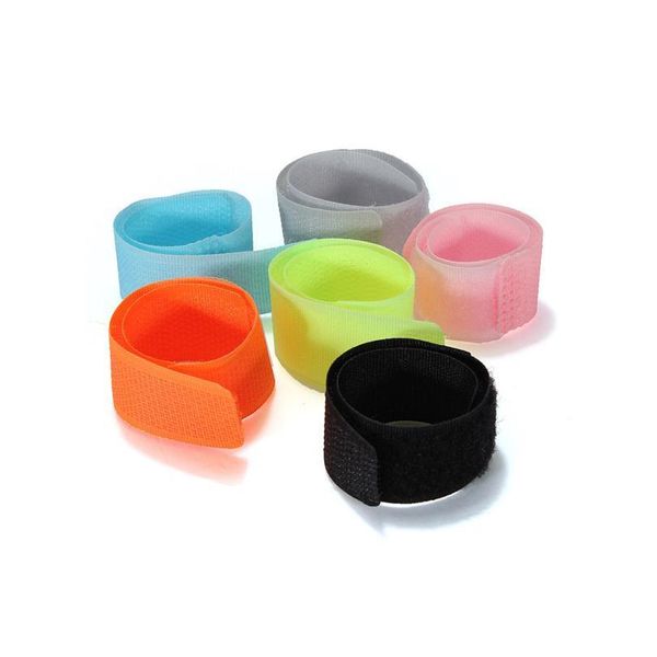 

20pcs/lot bobbin winder cable wire organiser management marker holder cord ties magic tape lead straps for tv computer jlloru