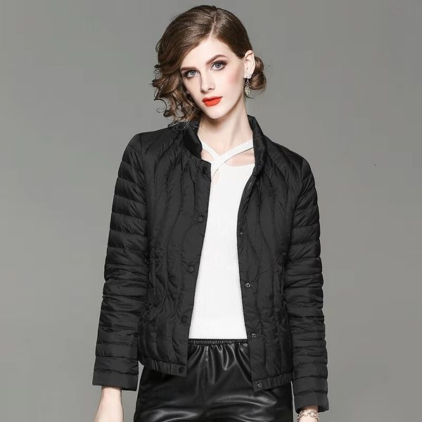 

black light purple down jacket for women luxury designer light down filled jackets womens puffer winter short coat clothing