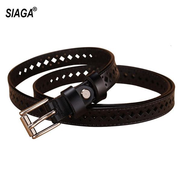 

ladies genuine leather belt dresses female waist belts women's pin buckle metal belts for women fco130, Black;brown