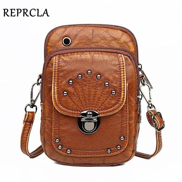 

hbp vintage soft leather crossbody bags rivet pu women messenger shoulder