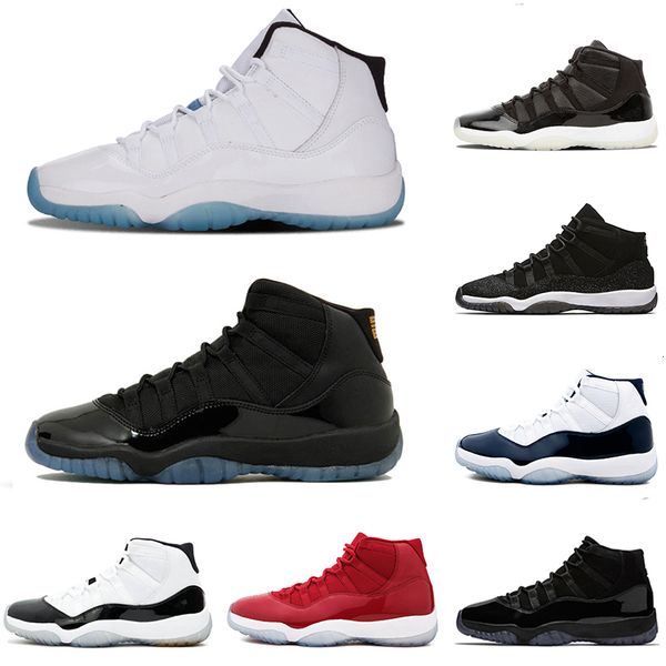 

man basketball shoes for mens 11 xi gym red space concord 45 blackout casual men sports sneakers new trainers zapatos ing, White;red