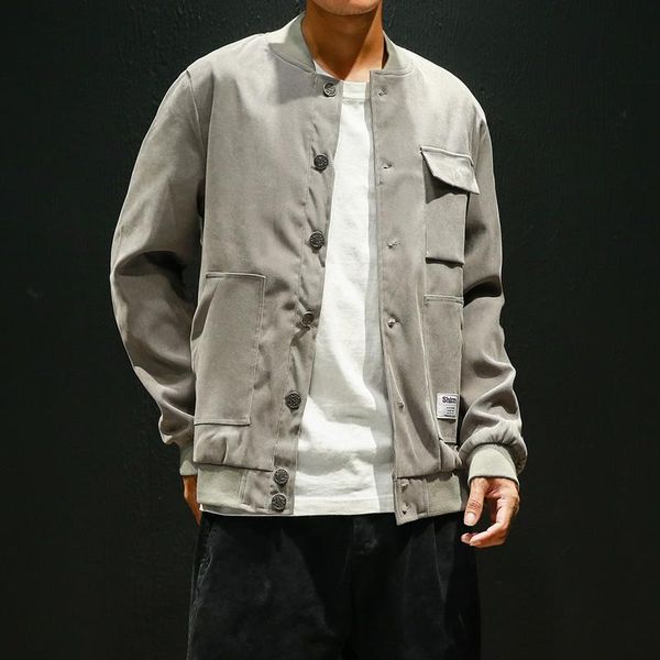 

men's jackets jacket men 2021 autumn casual thin fashion plus size outerwear coats m-xxxxxl, Black;brown