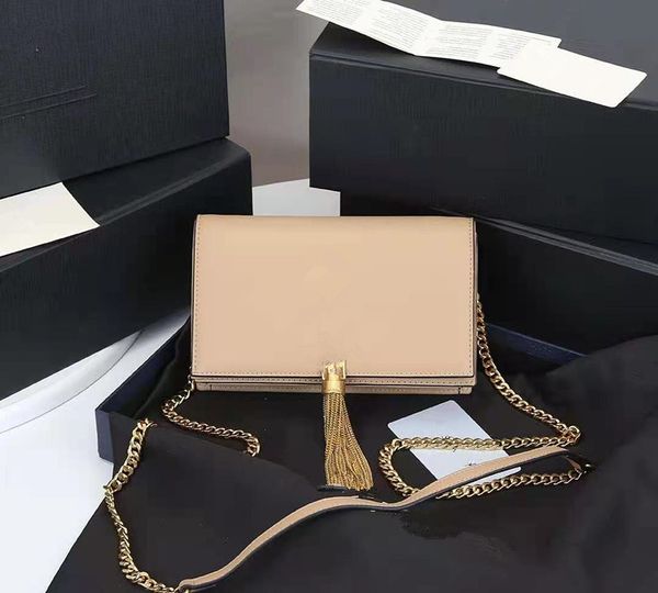 

women's wallet luxury designer handbag kate bag genuine leather chain shoulder bag tassel bag 20cm