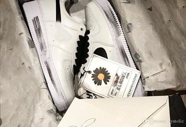 

2020 peaceminusone x para-noise 2.0 black white g-dragon men women outdoor skateboard shoes sports sneakers with original box