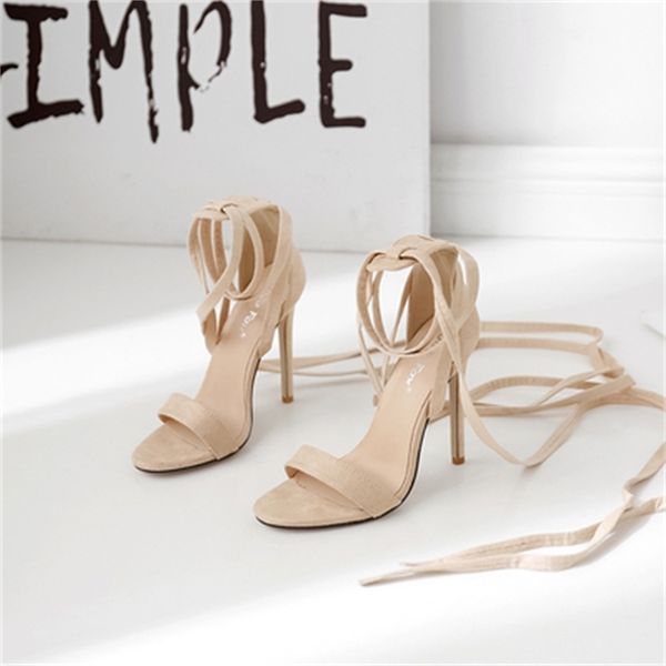 

2021 new 's gonna see women's sandals ten inches cross-section women toe-open fine heels party shoes 3ejb, Black