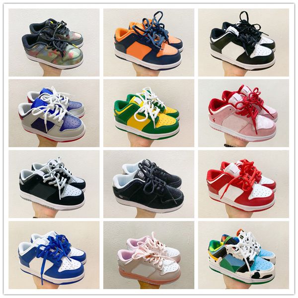 

020 new chunky dunk sb kids running shoes boys girls casual fashion sneakers athletic children walking toddler sports train