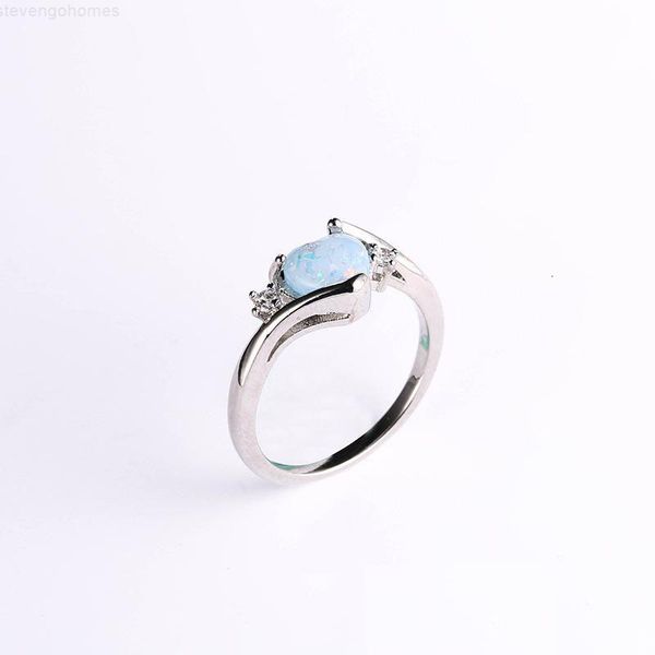 

beauty fashion silver crystal color women's bridal wedding stone lady heart rings for women gift drop ship