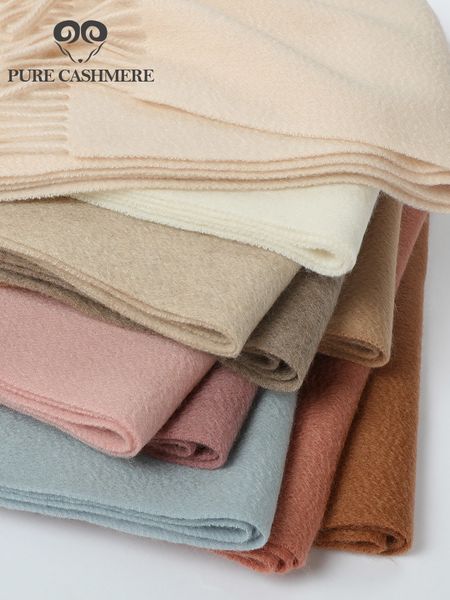 

pure 100% cashmere scarf korean women's autumn and shawl versatile winter thickening, Blue;gray