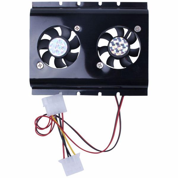 

fans & coolings black 3.5 sata ide hard disk drive hdd 2 fan cooler for pc