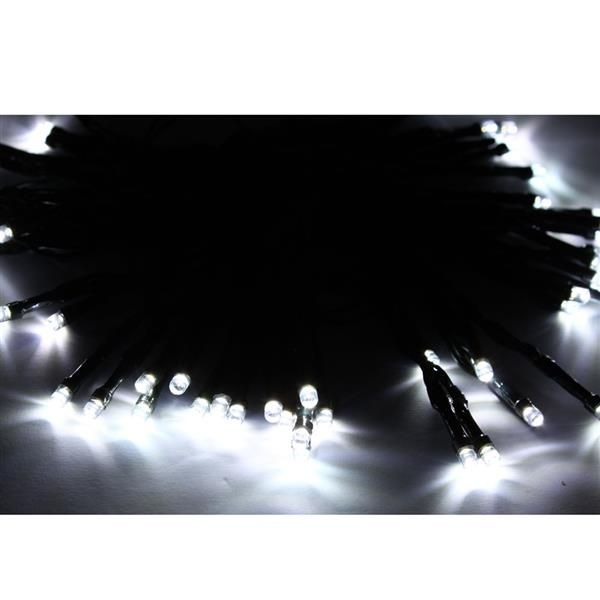 50 LED Güneş Enerjili Saf Beyaz Dize Işık Noel Bahçe Deco Tatil LED Strings ücretsiz teslimat