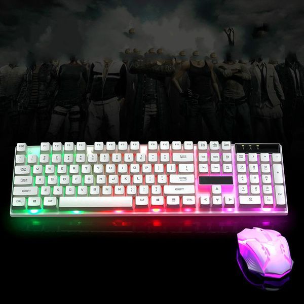 

keyboards keyboard white light and mouse set backlight kit uu floating key cap
