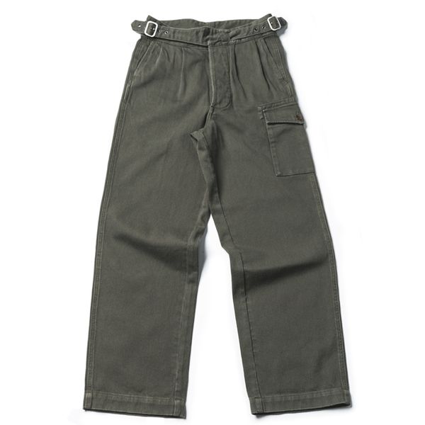 

brithsh army velvet gurkha vintage men's clothes plied pants b35v, Black